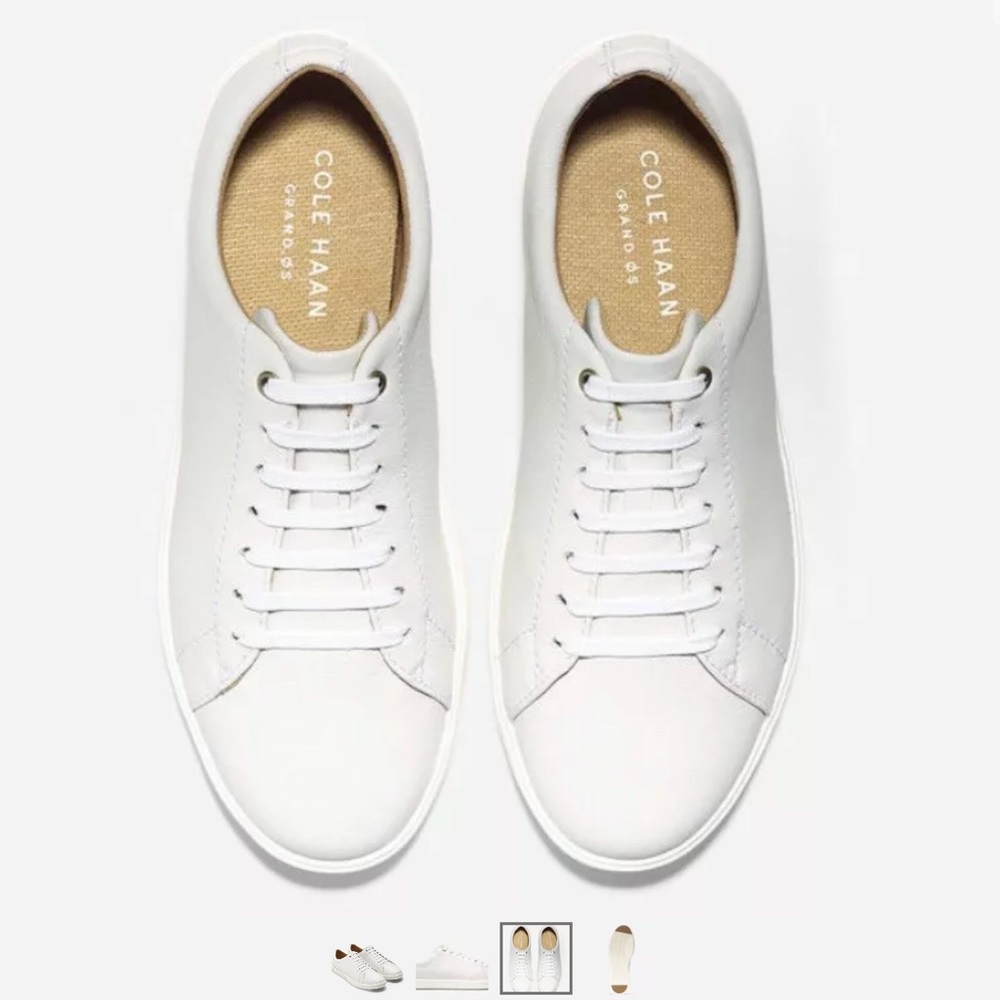 Cole Haan white leather sneaker, Size 7B